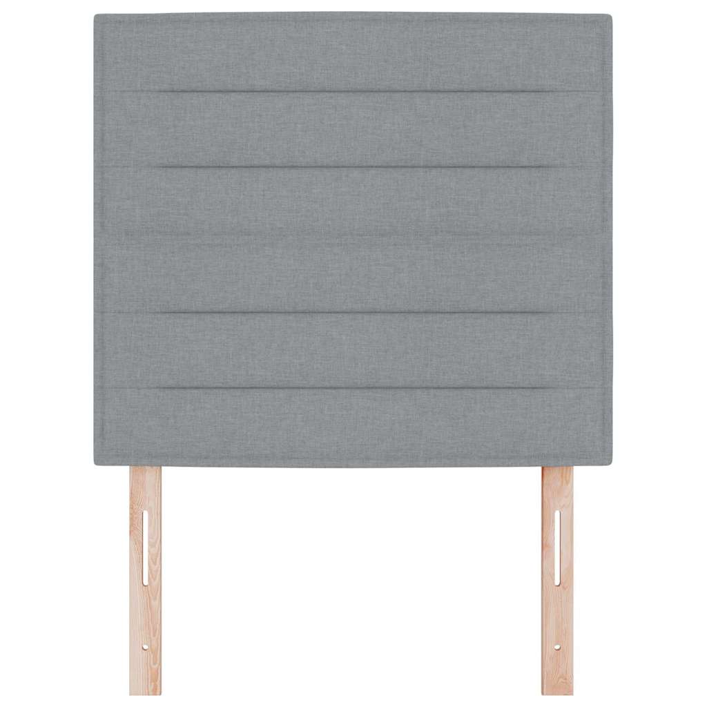 Testiera Grigio chiaro 100 cm Tessuto | homemem39