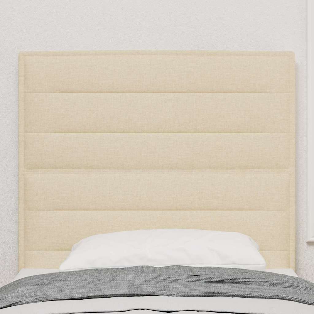 Testiera Crema 100 cm Tessuto