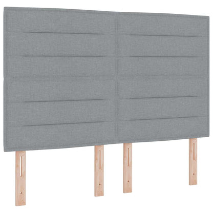 Testiera Grigio chiaro 144 cm Tessuto | homemem39