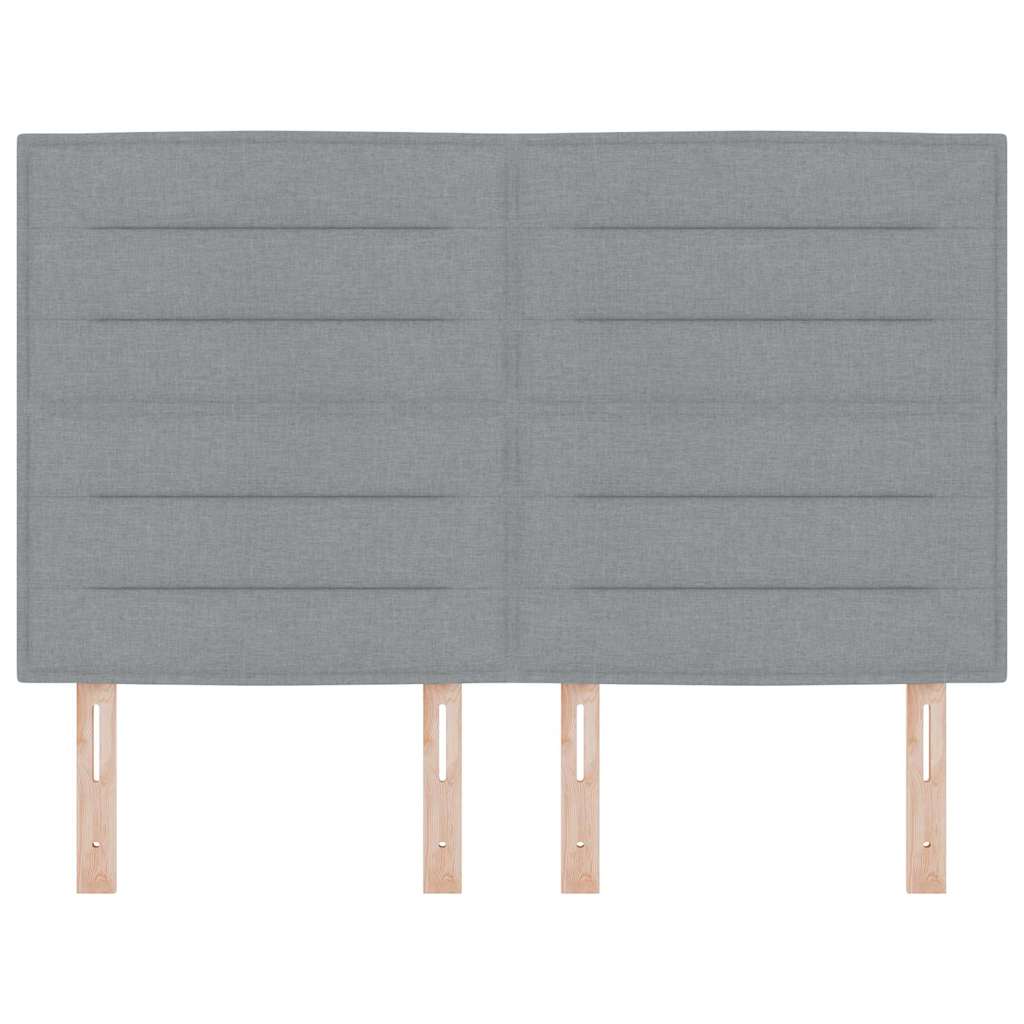 Testiera Grigio chiaro 144 cm Tessuto | homemem39
