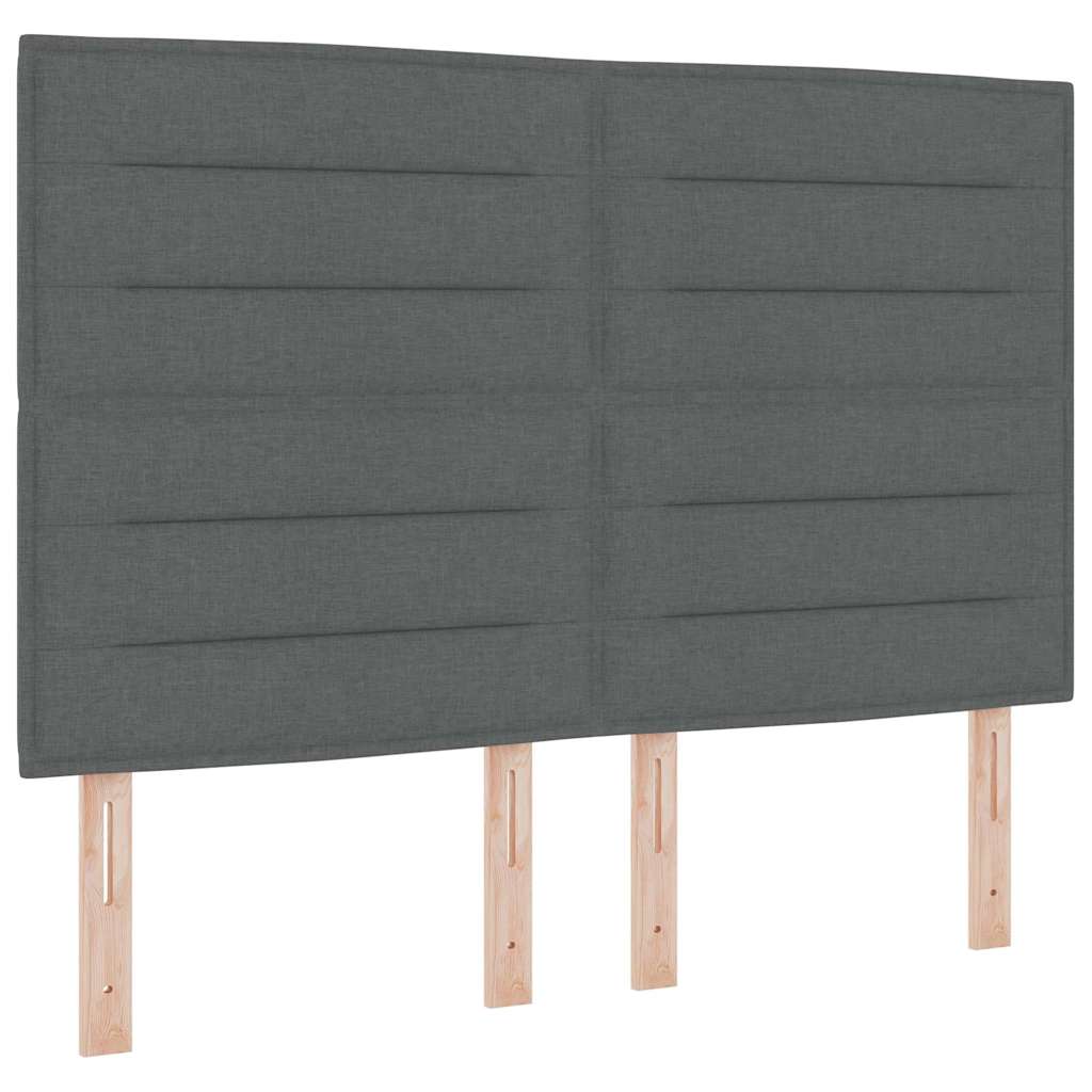 Testiera Grigio scuro 144 cm Tessuto | homemem39