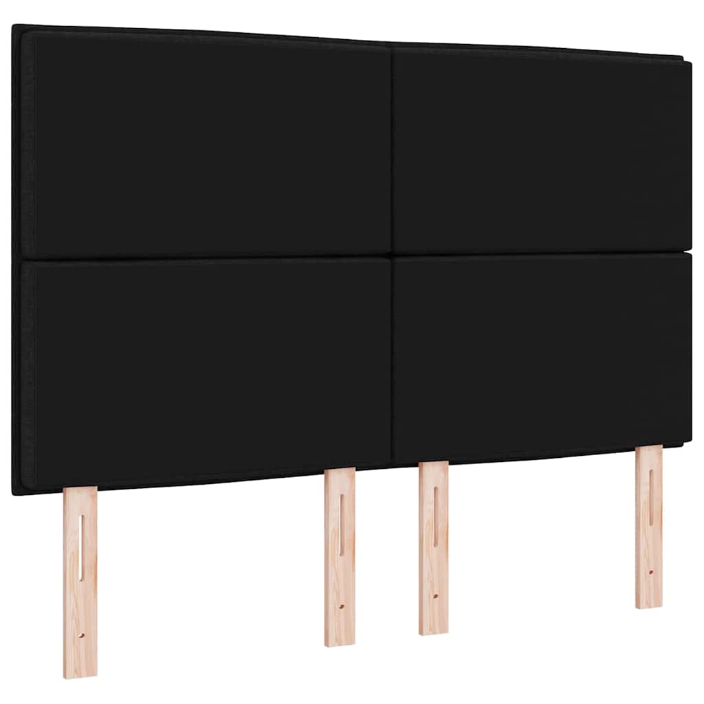 Testiera Nero 144 cm Tessuto | homemem39