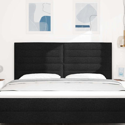 Testiera con testiera Nero 180 cm Pelle Sintetica