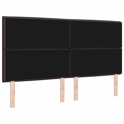 Testiera con testiera Marrone Scuro 180 cm Pelle Sintetica