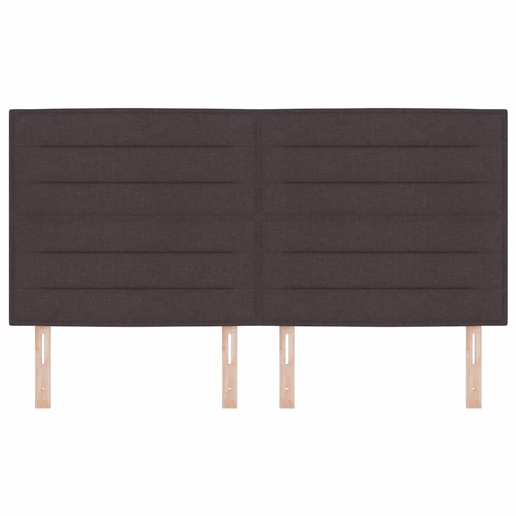 Testiera con testiera Marrone Scuro 180 cm Pelle Sintetica