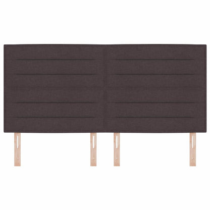 Testiera con testiera Marrone Scuro 180 cm Pelle Sintetica