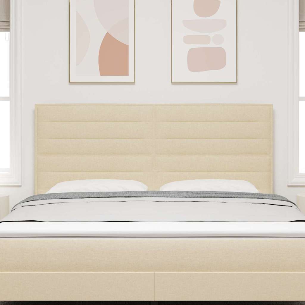 Testiera con testiera Crema 180 cm Pelle Sintetica - homemem39