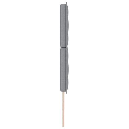 Testiera Grigio chiaro 200 cm Tessuto