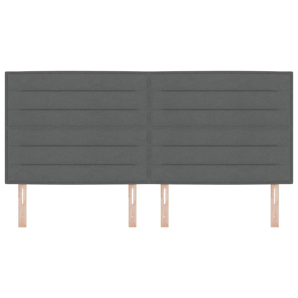 Testiera con testiera Grigio scuro 200 cm Pelle Sintetica