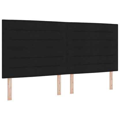 Testiera Nero 200 cm Tessuto