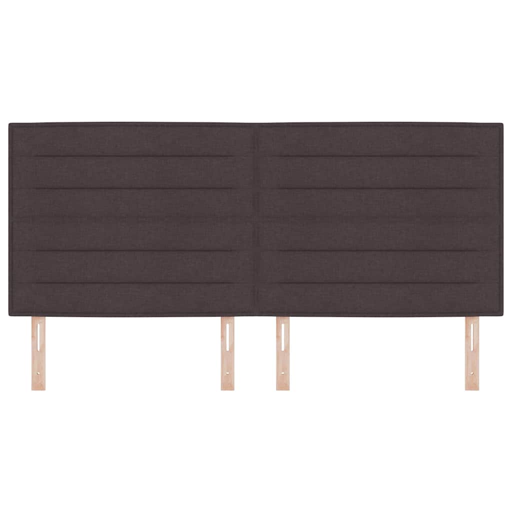 Testiera con testiera Marrone Scuro 200 cm Pelle Sintetica