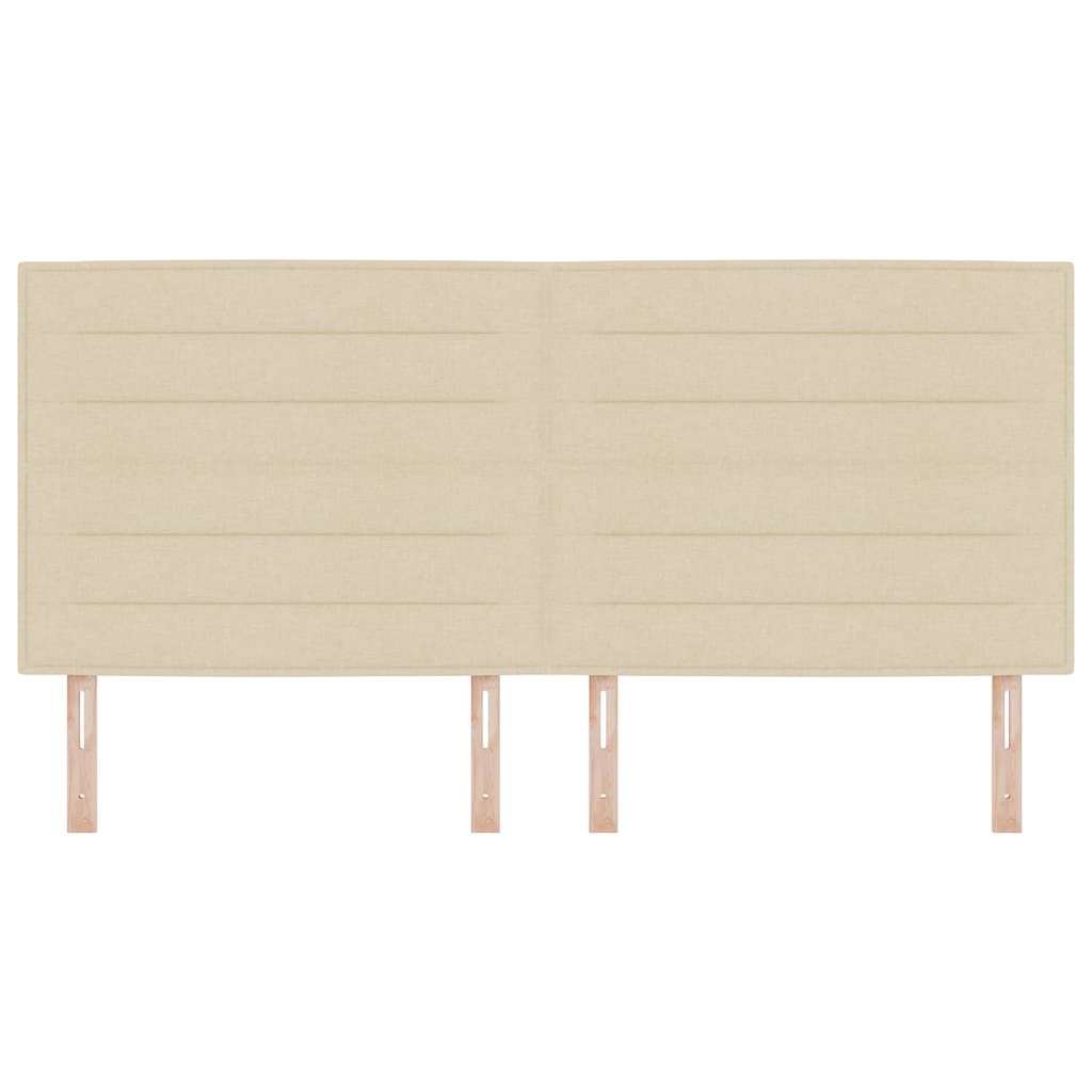 Testiera con testiera Crema 200 cm Pelle Sintetica