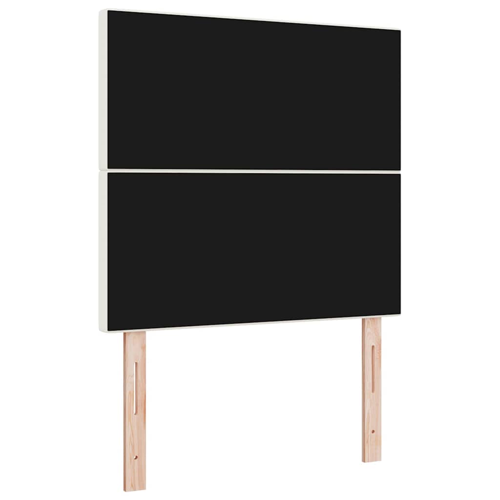 Testiera con testiera Crema 80 cm Pelle Sintetica - homemem39