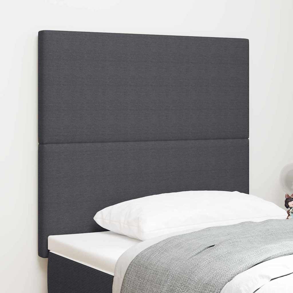 Testiera Grigio scuro 100 cm Tessuto in Cords