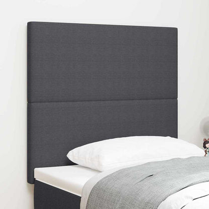Testiera Grigio scuro 100 cm Tessuto in Cords