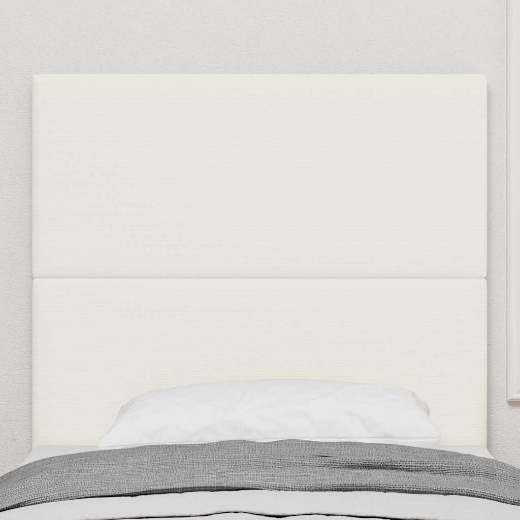 Testiera Crema 100 cm Tessuto in Cords