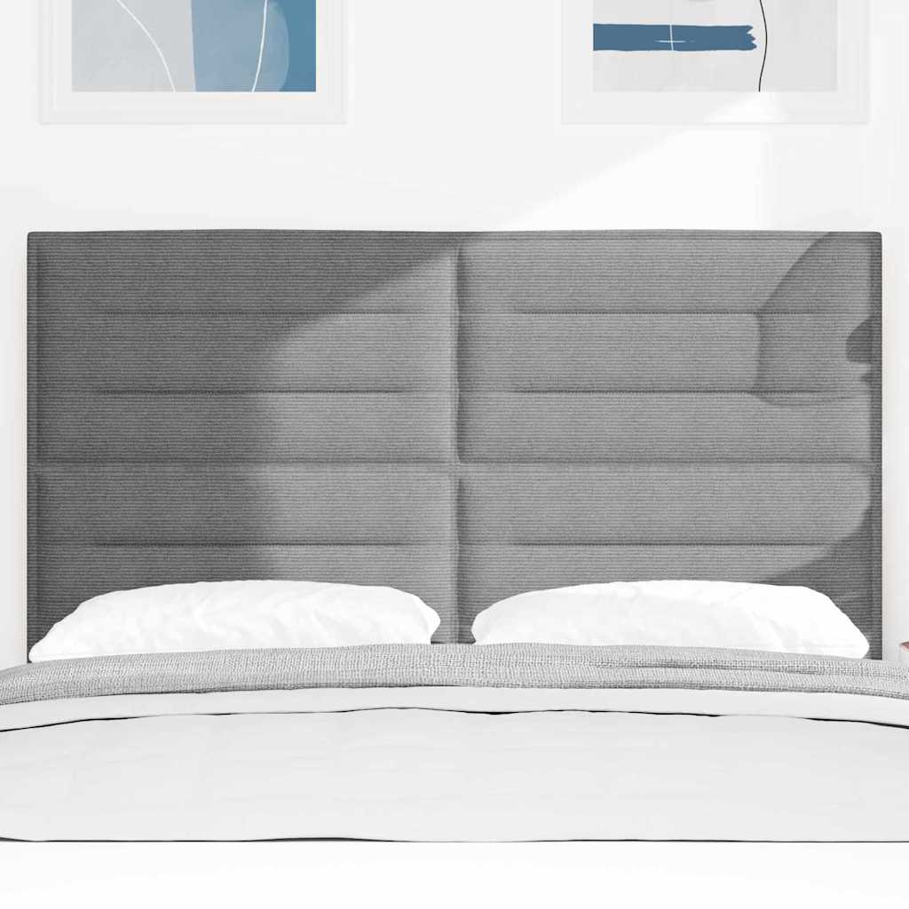 Testiera Grigio chiaro 144 cm Tessuto in Cords