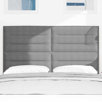Testiera Grigio chiaro 144 cm Tessuto in Cords