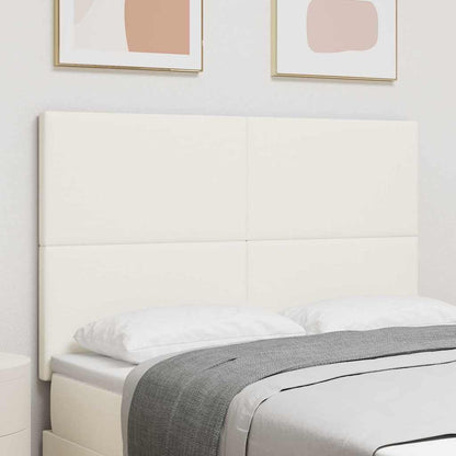 Testiera Crema 144 cm Tessuto in Cords