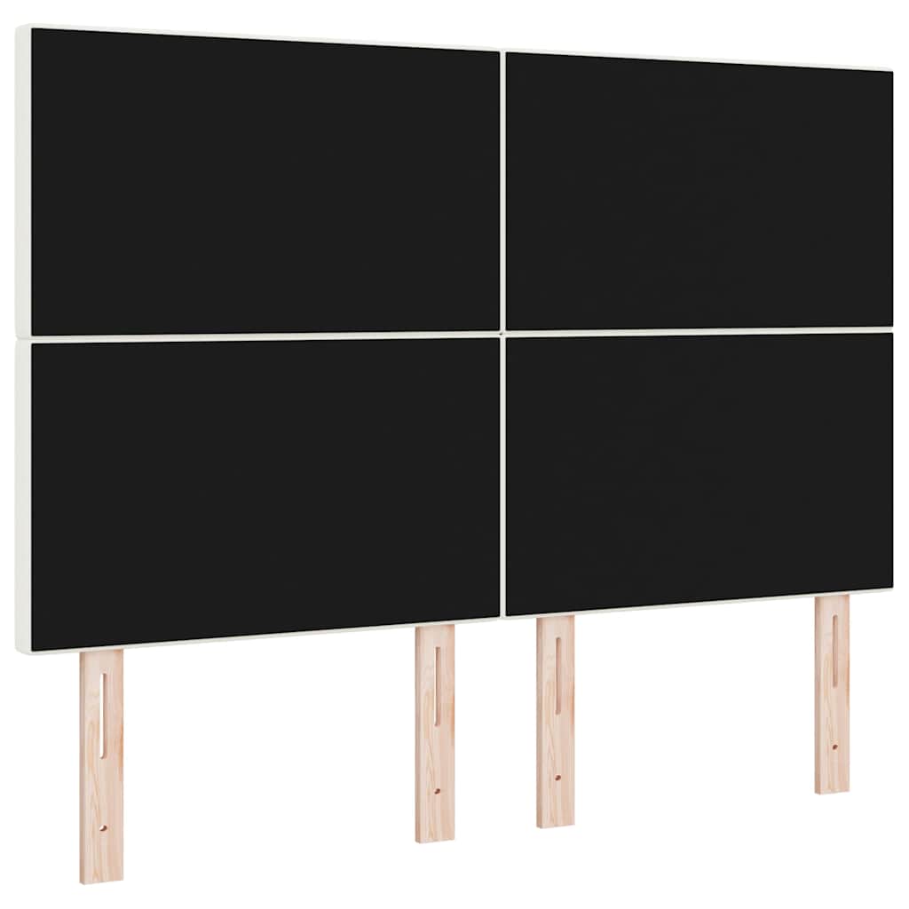 Testiera Crema 144 cm Tessuto in Cords