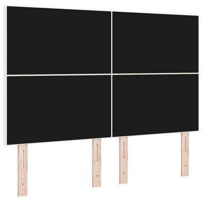 Testiera Crema 144 cm Tessuto in Cords