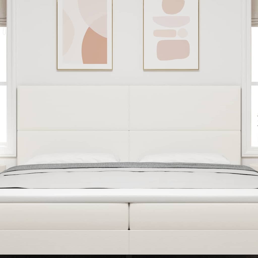 Testiera Crema 200 cm Tessuto in Cords | homemem39