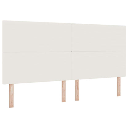 Testiera Crema 200 cm Tessuto in Cords