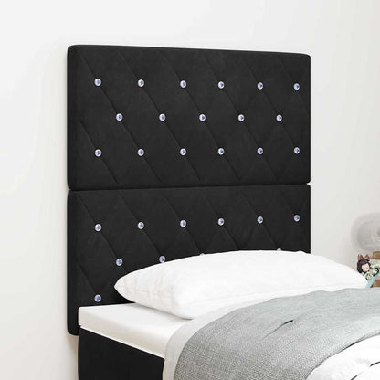 Testiera Nero 80 cm Velluto | homemem39