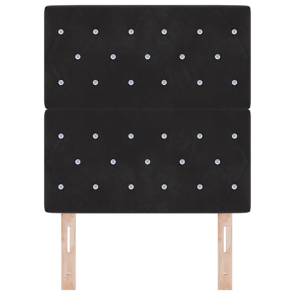 Testiera Nero 80 cm Velluto | homemem39