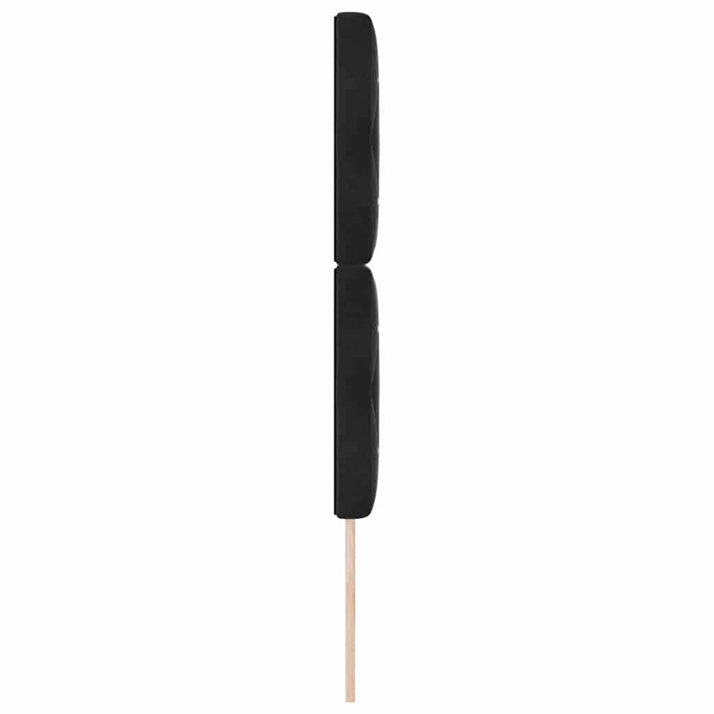 Testiera Nero 80 cm Velluto | homemem39