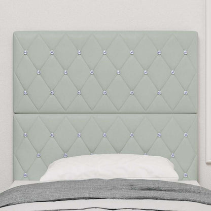 Testiera con testiera Grigio chiaro 100 cm Pelle Sintetica