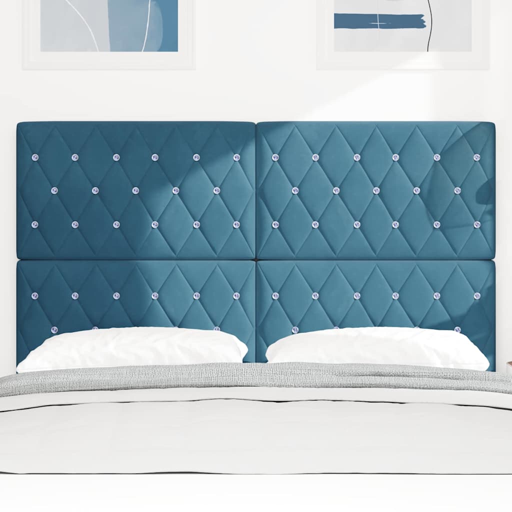 Testiera Blu Scuro 144 cm Velluto | homemem39