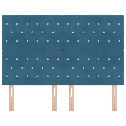 Testiera con testiera Blu Scuro 160 cm Pelle Sintetica