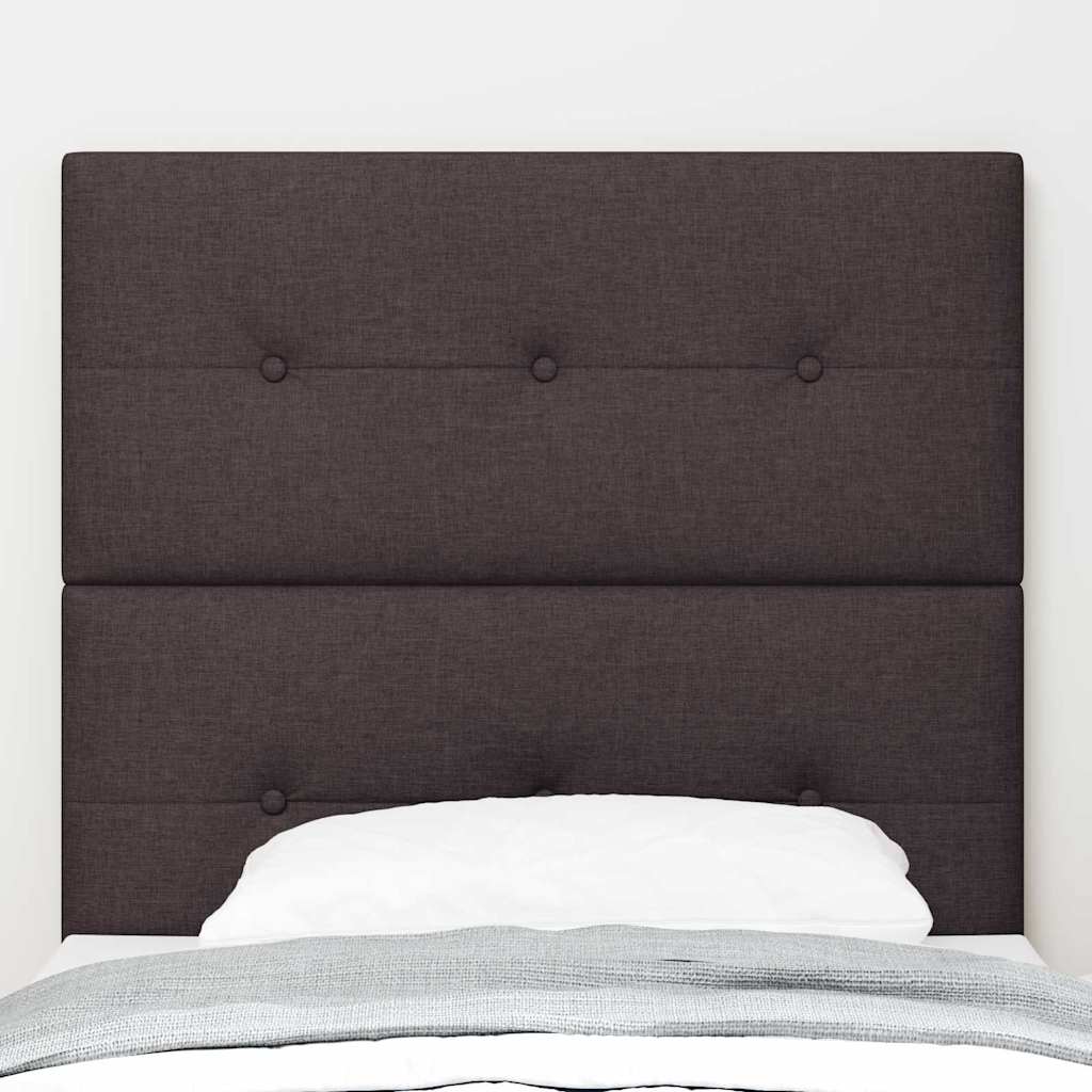 Testiera regolabile in altezza Marrone Scuro 100 cm Tessuto | homemem39