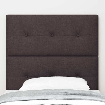 Testiera regolabile in altezza Marrone Scuro 100 cm Tessuto | homemem39