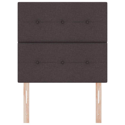 Testiera regolabile in altezza Marrone Scuro 100 cm Tessuto | homemem39