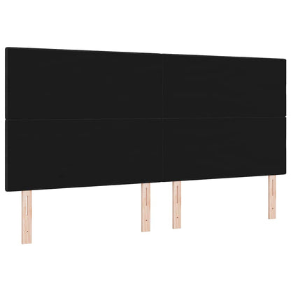 Testiera regolabile in altezza con testiera Nero 200 cm Tessuto | homemem39