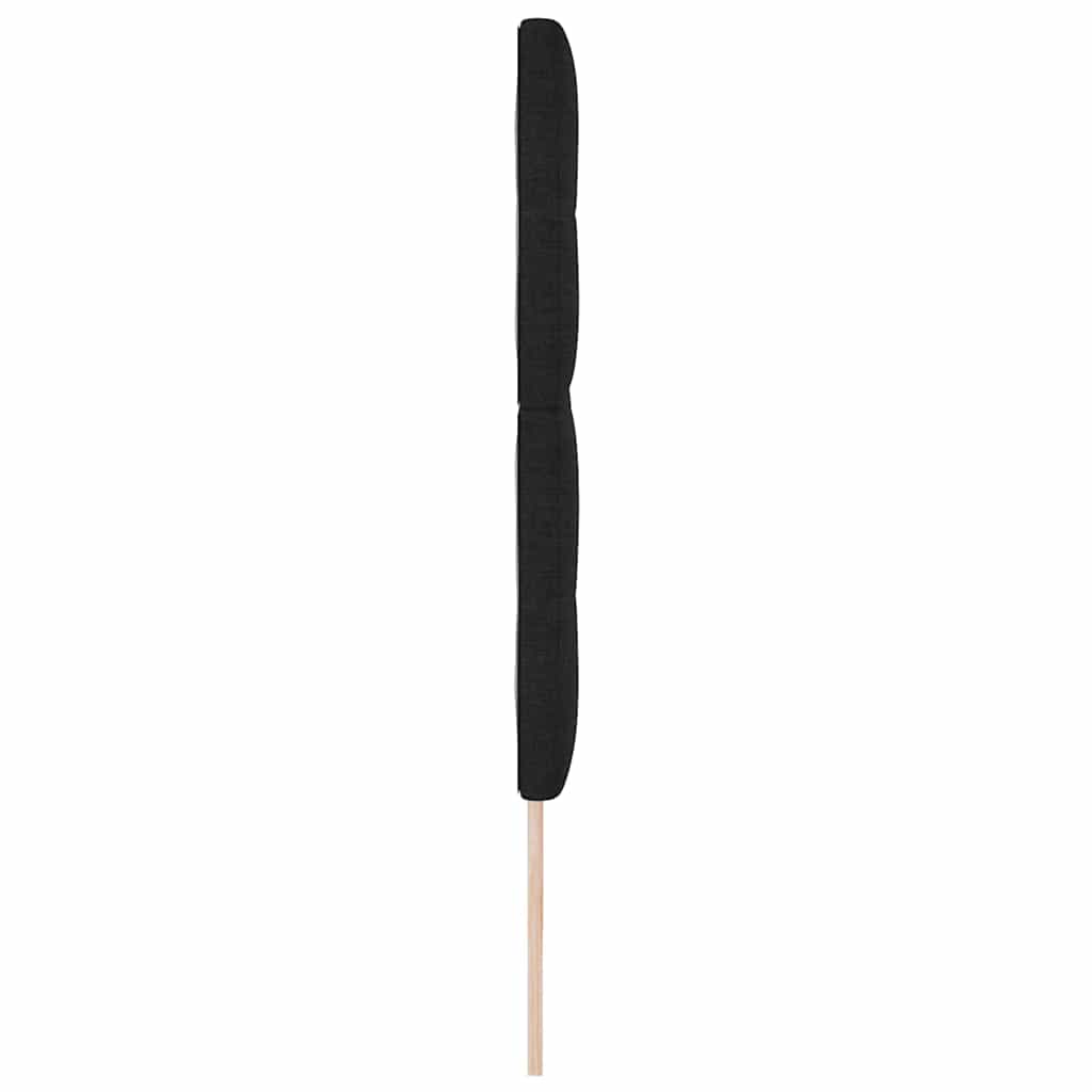 Testiera regolabile in altezza con testiera Nero 200 cm Tessuto | homemem39