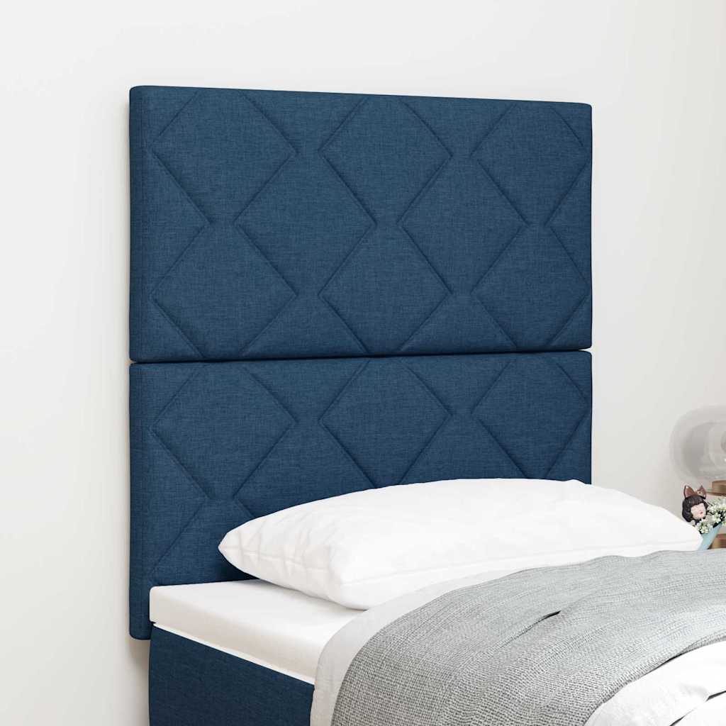 Testiera Blu 80 cm Tessuto | homemem39