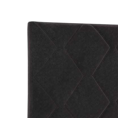 Testiera Nero 80 cm Velluto | homemem39