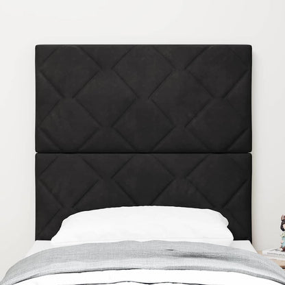 Testiera Nero 80 cm Velluto | homemem39