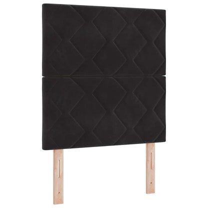 Testiera Nero 80 cm Velluto