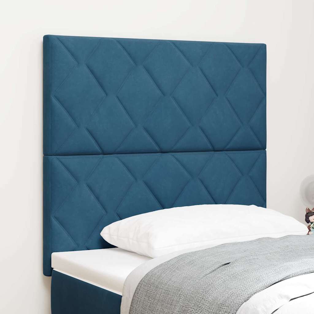 Testiera Blu Scuro 90 cm Velluto | homemem39