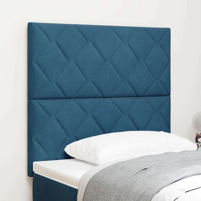 Testiera Blu Scuro 90 cm Velluto | homemem39