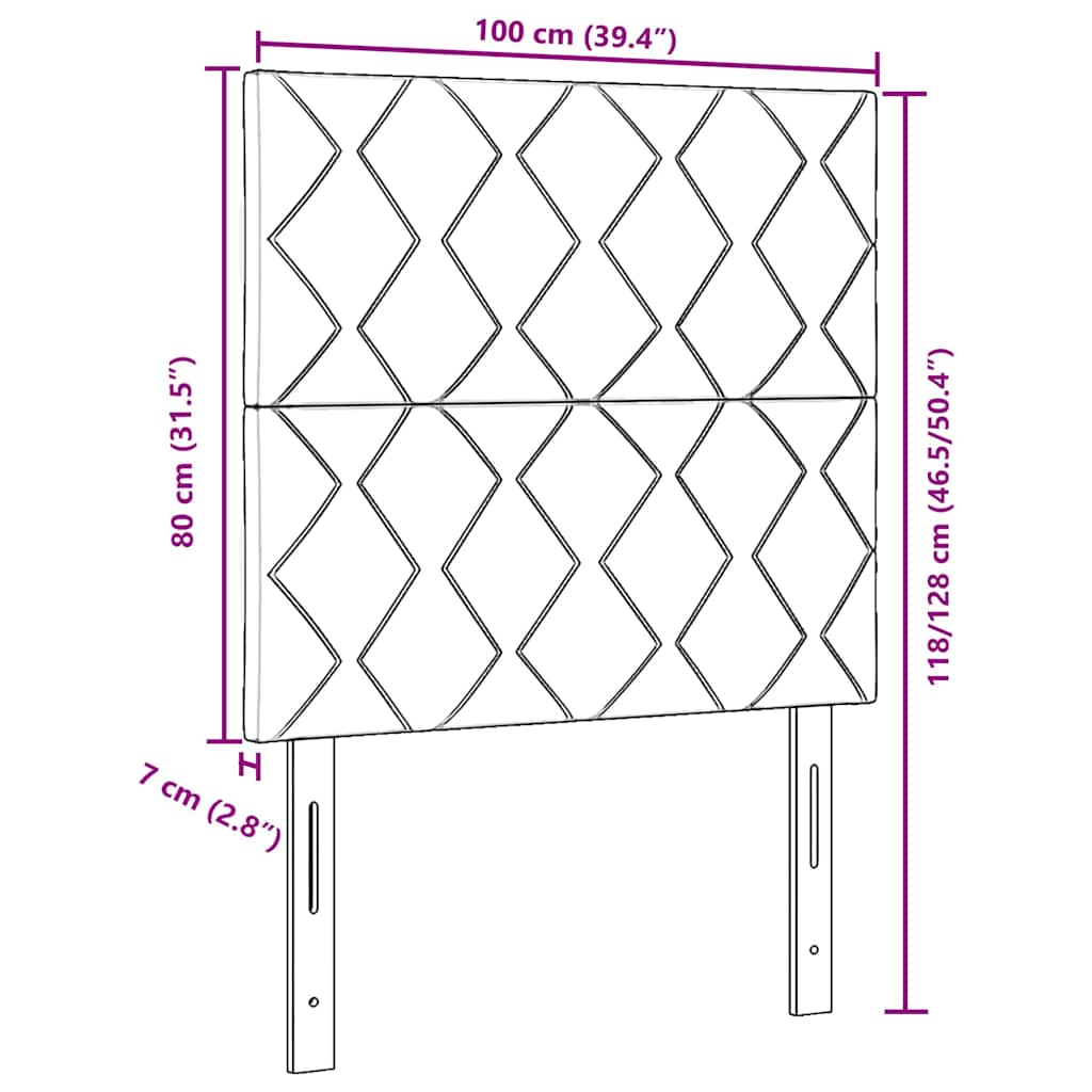 Testiera con testiera Talpa 100 cm Pelle Sintetica