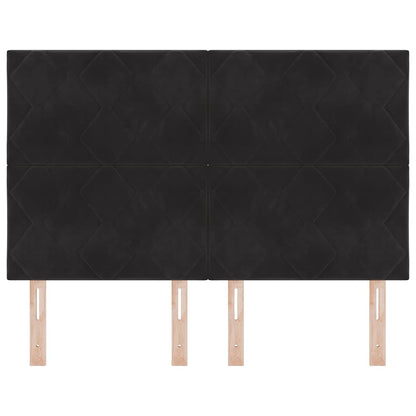 Testiera Nero 144 cm Velluto | homemem39