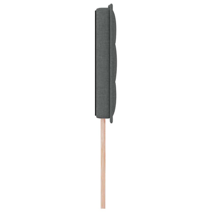 Testiera LED con strisce LED Grigio scuro 144 cm Tessuto | homemem39