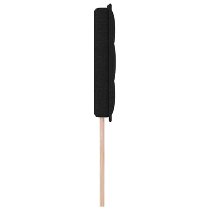 Testiera LED con strisce LED con testiera Nero 144 cm Tessuto | homemem39