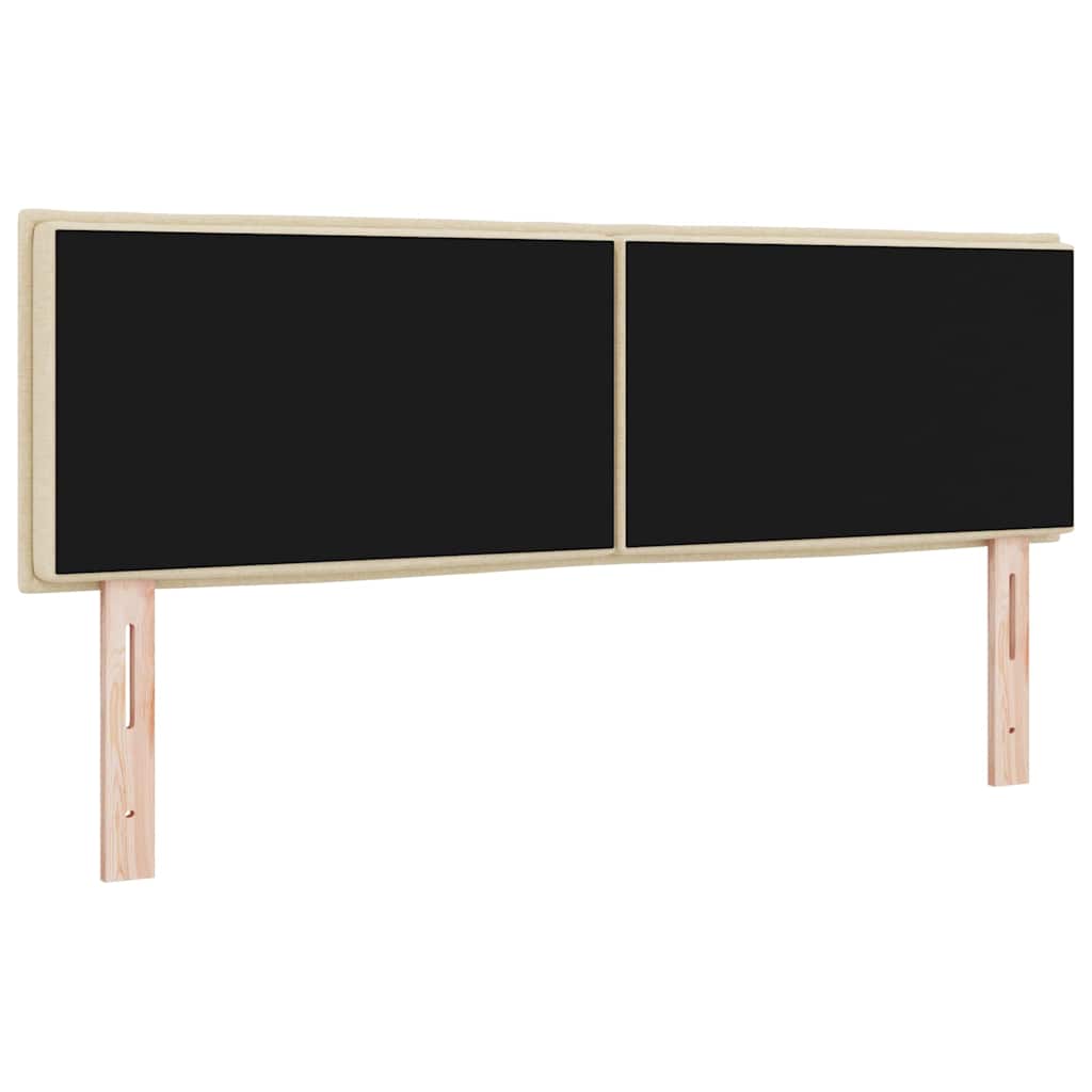 Testiera LED con strisce LED con testiera Crema 144 cm Tessuto | homemem39