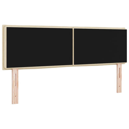 Testiera LED con strisce LED con testiera Crema 144 cm Tessuto